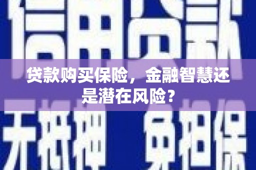 黔东南贷款购买保险，金融智慧还是潜在风险？
