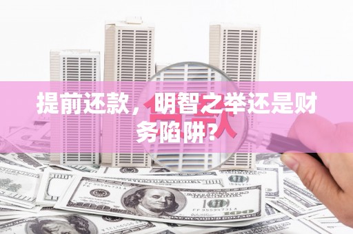 黔东南提前还款，明智之举还是财务陷阱？