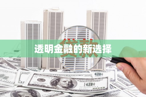 黔东南透明金融的新选择