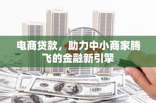 黔东南电商贷款，助力中小商家腾飞的金融新引擎