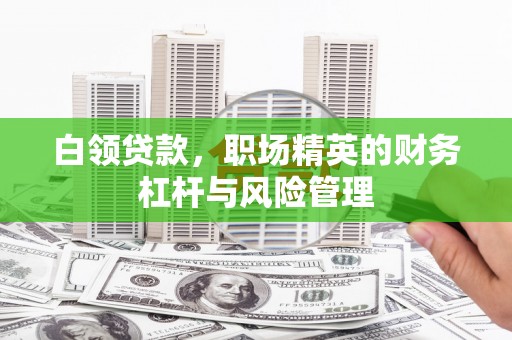 黔东南白领贷款，职场精英的财务杠杆与风险管理