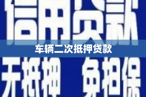黔东南车辆二次抵押贷款