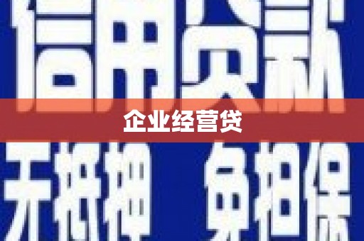 黔东南企业经营贷