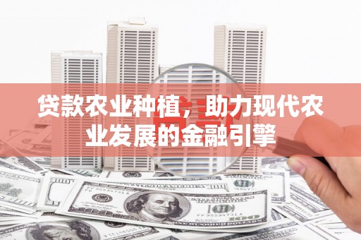 黔东南贷款农业种植，助力现代农业发展的金融引擎
