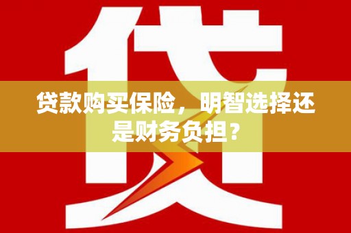 黔东南贷款购买保险，明智选择还是财务负担？