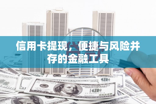 黔东南信用卡提现，便捷与风险并存的金融工具