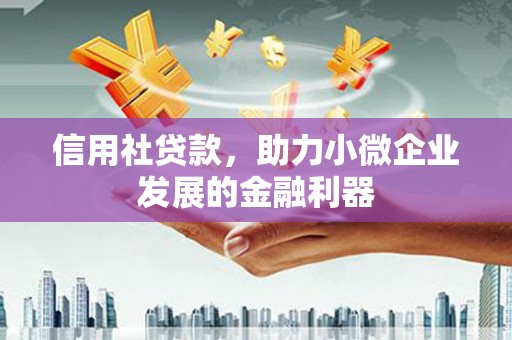黔东南信用社贷款，助力小微企业发展的金融利器