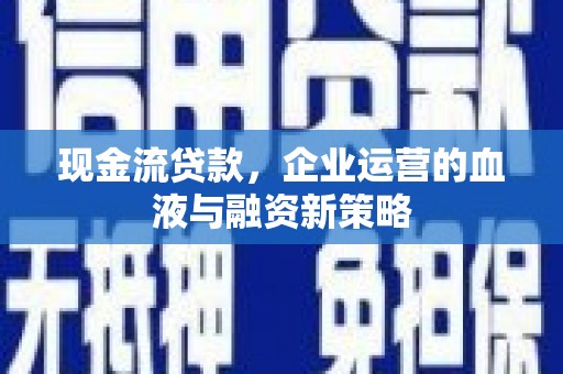 黔东南现金流贷款，企业运营的血液与融资新策略
