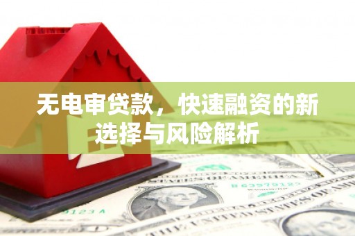 黔东南无电审贷款，快速融资的新选择与风险解析
