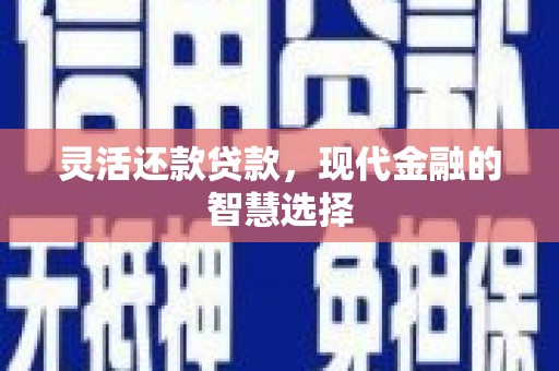 黔东南灵活还款贷款，现代金融的智慧选择
