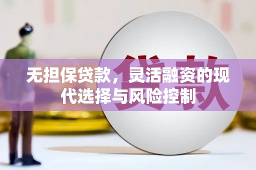 黔东南无担保贷款，灵活融资的现代选择与风险控制