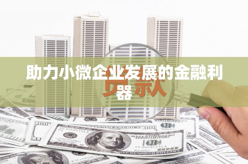 黔东南助力小微企业发展的金融利器