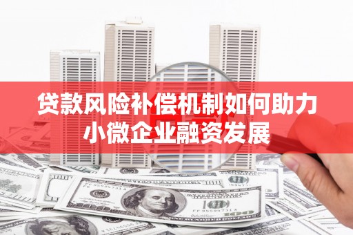 黔东南贷款风险补偿机制如何助力小微企业融资发展