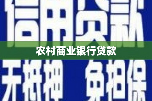 黔东南农村商业银行贷款