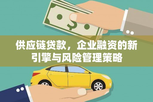 黔东南供应链贷款，企业融资的新引擎与风险管理策略