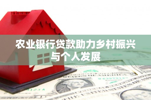 黔东南农业银行贷款助力乡村振兴与个人发展