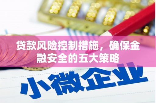 黔东南贷款风险控制措施，确保金融安全的五大策略