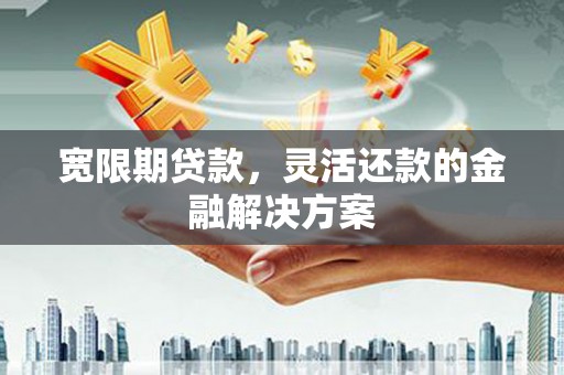 黔东南宽限期贷款，灵活还款的金融解决方案