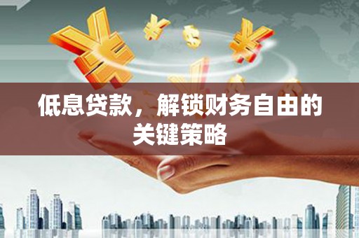 黔东南低息贷款，解锁财务自由的关键策略