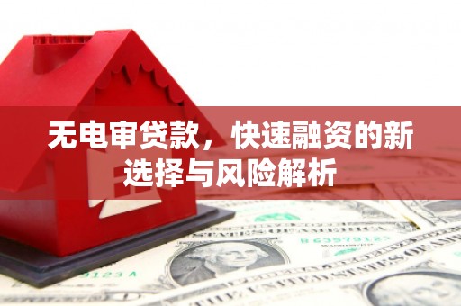 黔东南无电审贷款，快速融资的新选择与风险解析