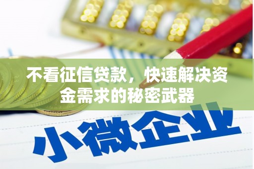 黔东南不看征信贷款，快速解决资金需求的秘密武器