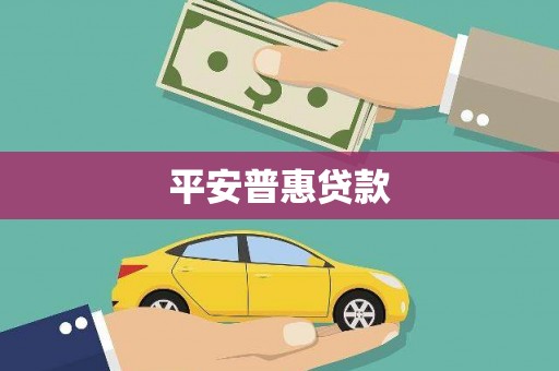 黔东南平安普惠贷款