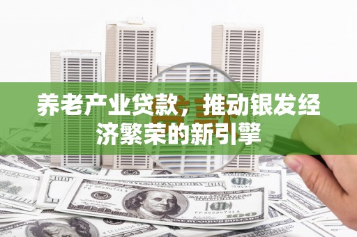 黔东南养老产业贷款，推动银发经济繁荣的新引擎