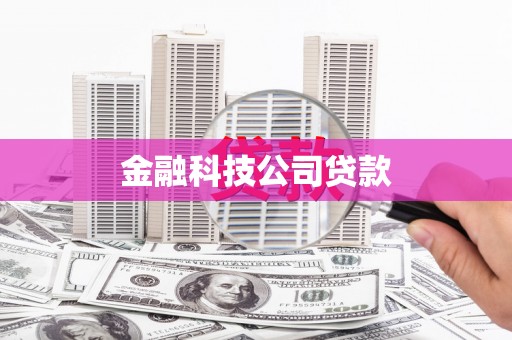 黔东南金融科技公司贷款