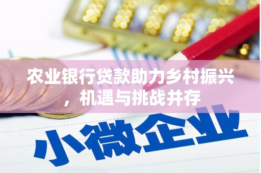 黔东南农业银行贷款助力乡村振兴，机遇与挑战并存