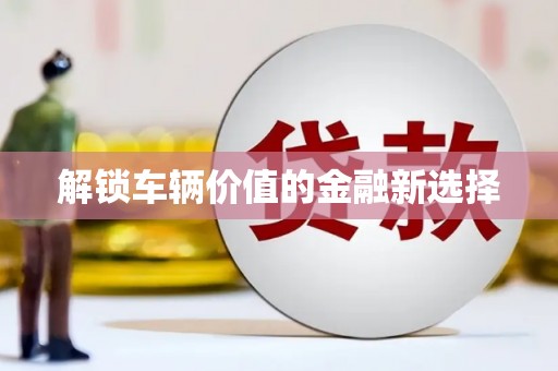 黔东南解锁车辆价值的金融新选择