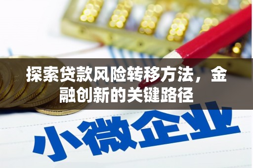 黔东南探索贷款风险转移方法，金融创新的关键路径