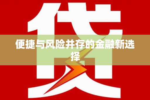 黔东南便捷与风险并存的金融新选择