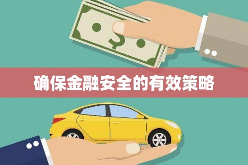 黔东南确保金融安全的有效策略