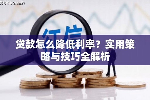 黔东南贷款怎么降低利率？实用策略与技巧全解析
